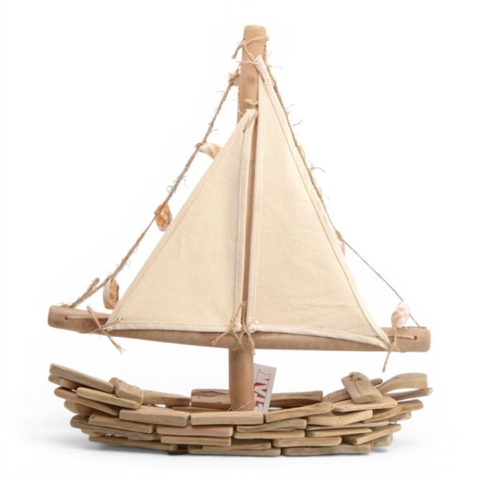 BARCA IN LEGNO 36X39CM LT BROW